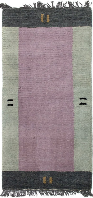 Alfombra de Nepal - 140 x 70 cm - rosa
