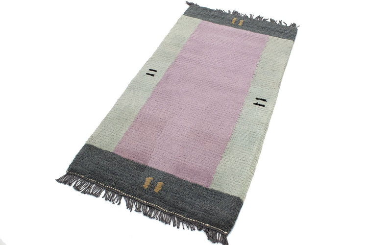 Alfombra de Nepal - 140 x 70 cm - rosa