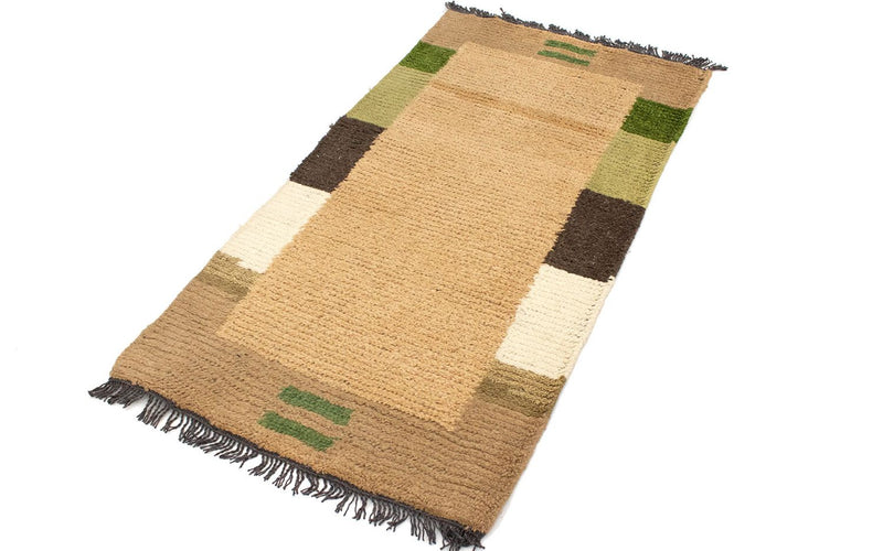 Alfombra de Nepal - 140 x 70 cm - marrón