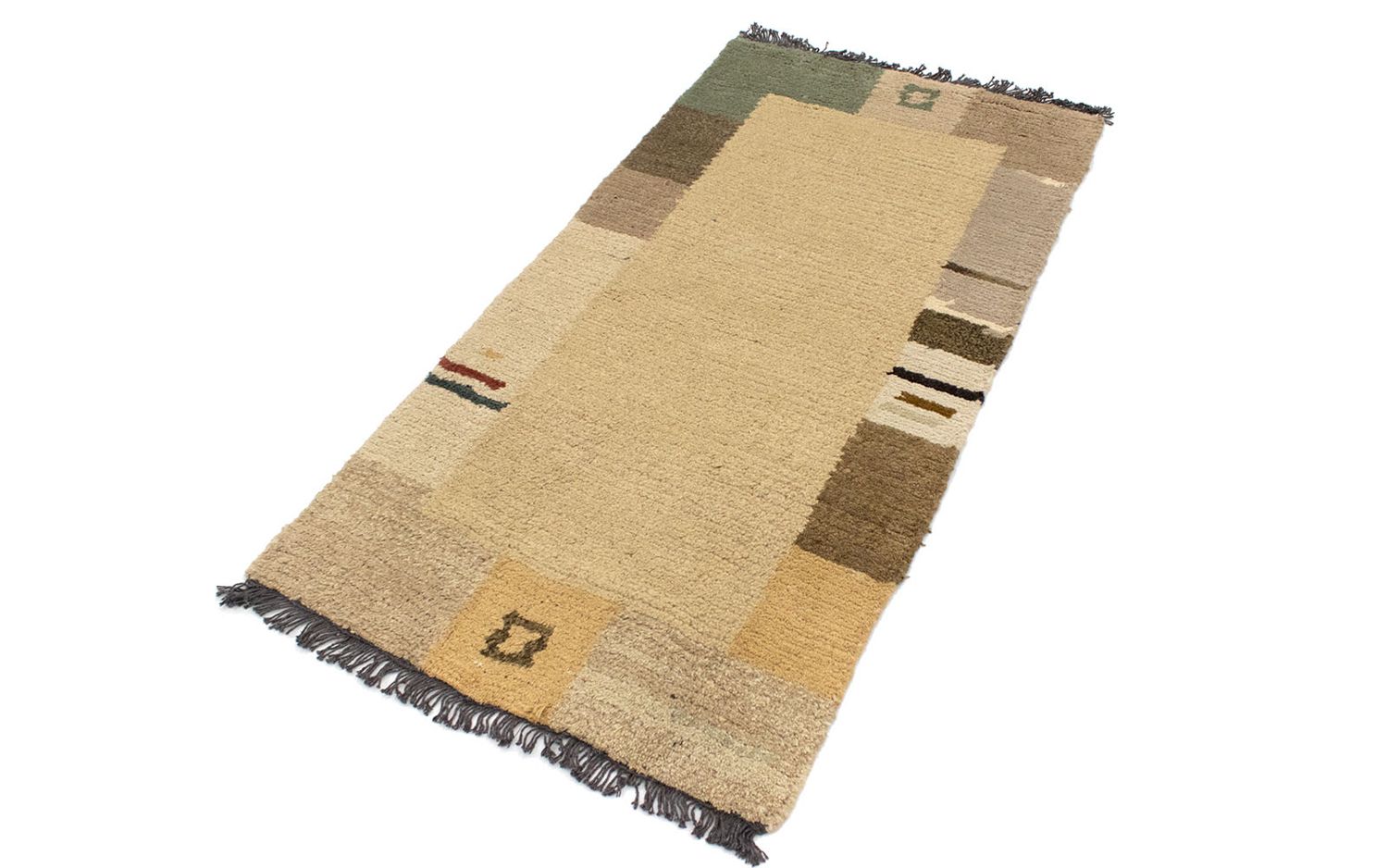 Alfombra de Nepal - 140 x 70 cm - marrón claro