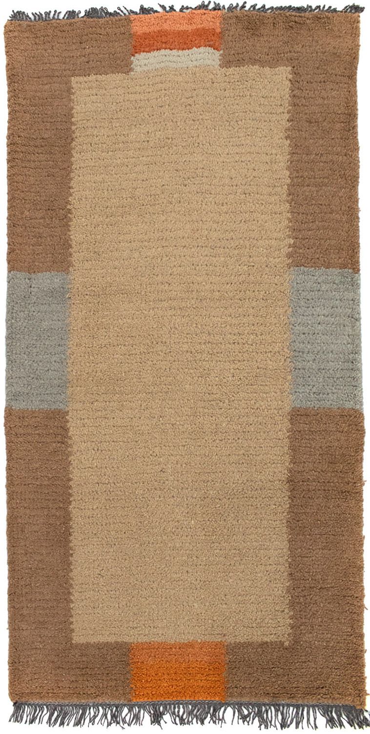 Alfombra de Nepal - 140 x 70 cm - marrón claro