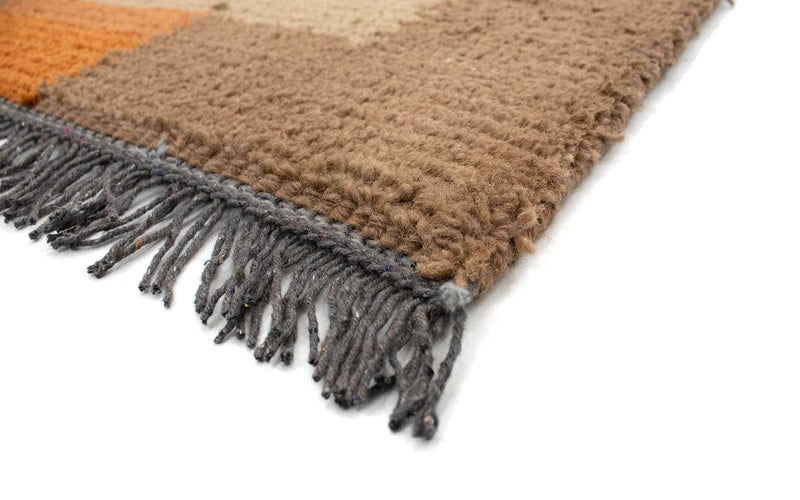 Alfombra de Nepal - 140 x 70 cm - marrón claro