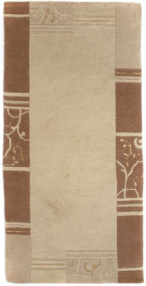 Alfombra de Nepal - 140 x 70 cm - beige