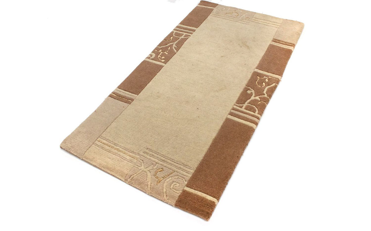 Alfombra de Nepal - 140 x 70 cm - beige