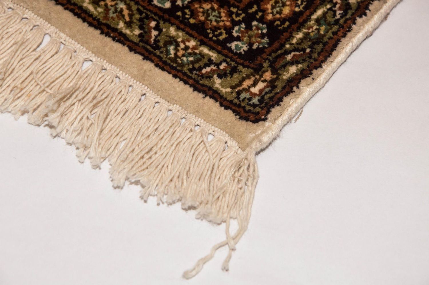 Alfombra de seda - Seda de Cachemira - 186 x 126 cm - beige
