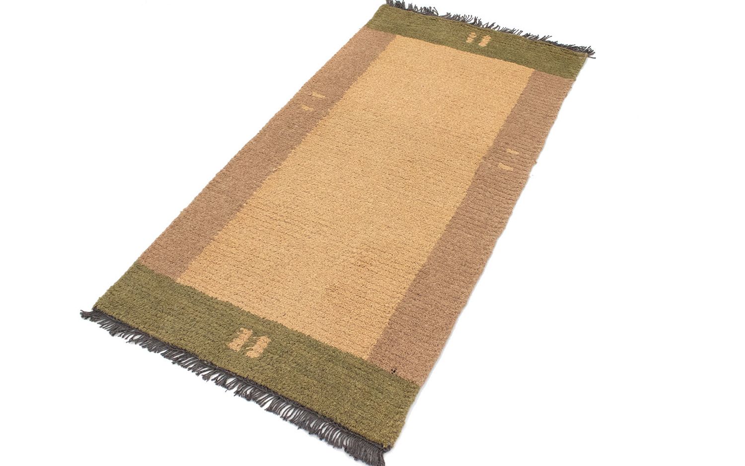 Alfombra de Nepal - 140 x 70 cm - marrón claro