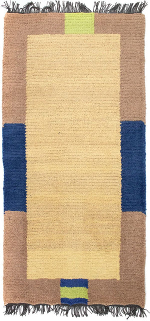 Alfombra de Nepal - 140 x 70 cm - beige