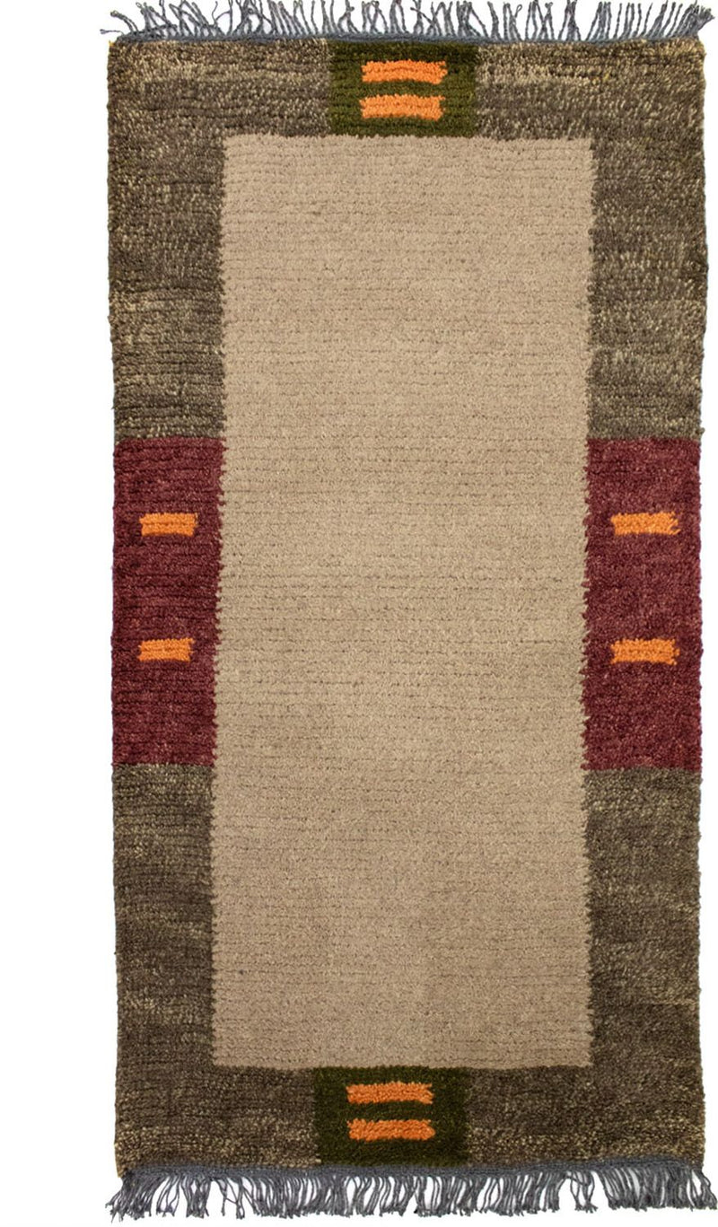 Alfombra de Nepal - 140 x 70 cm - marrón claro