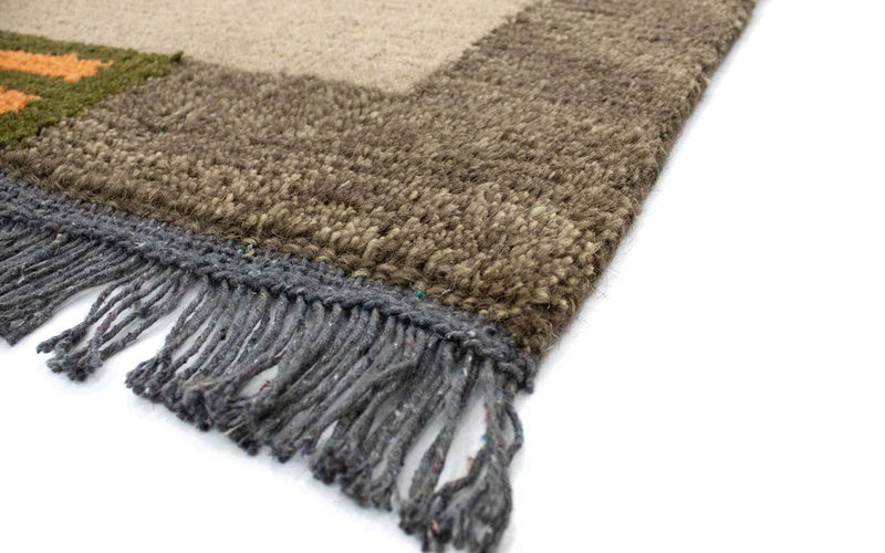 Alfombra de Nepal - 140 x 70 cm - marrón claro