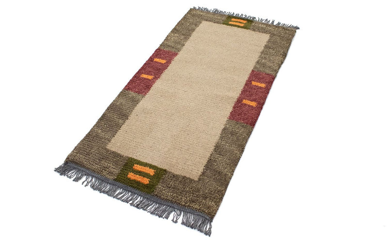 Alfombra de Nepal - 140 x 70 cm - marrón claro