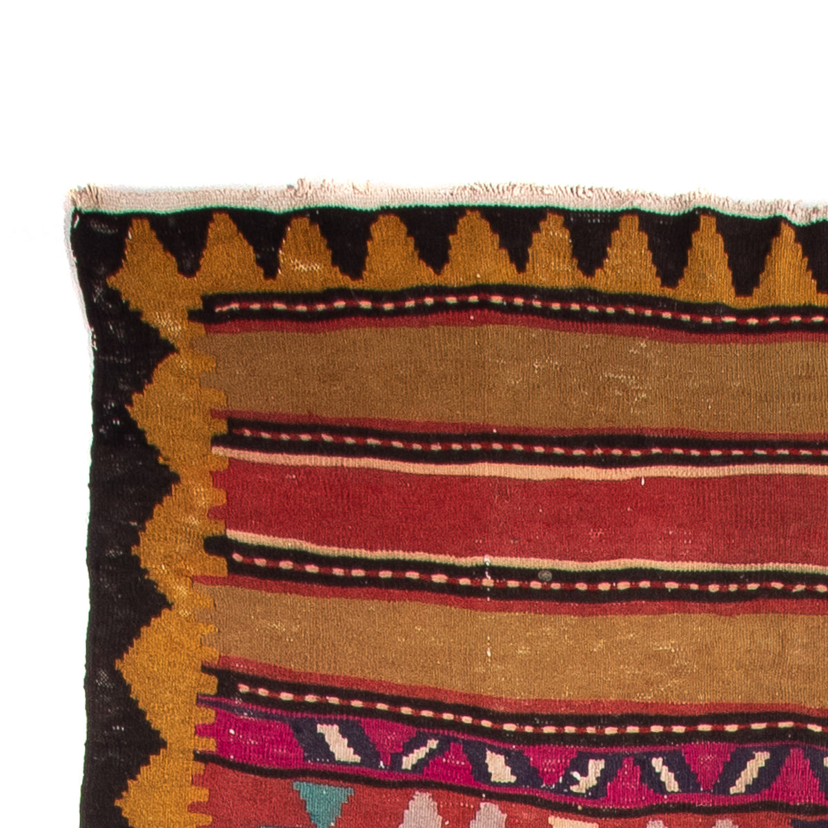 Kilim antiguo Alfombra 140x355cm