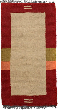 Alfombra de Nepal - 140 x 70 cm - beige