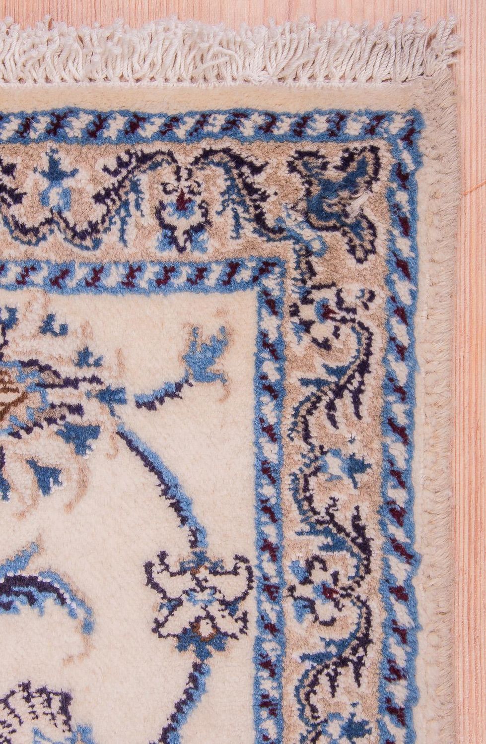 Alfombra de pasillo Alfombra persa - Nain - 143 x 69 cm - beige
