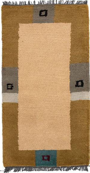 Alfombra de Nepal - 140 x 70 cm - beige
