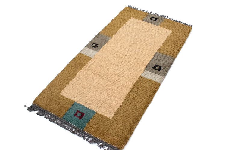 Alfombra de Nepal - 140 x 70 cm - beige