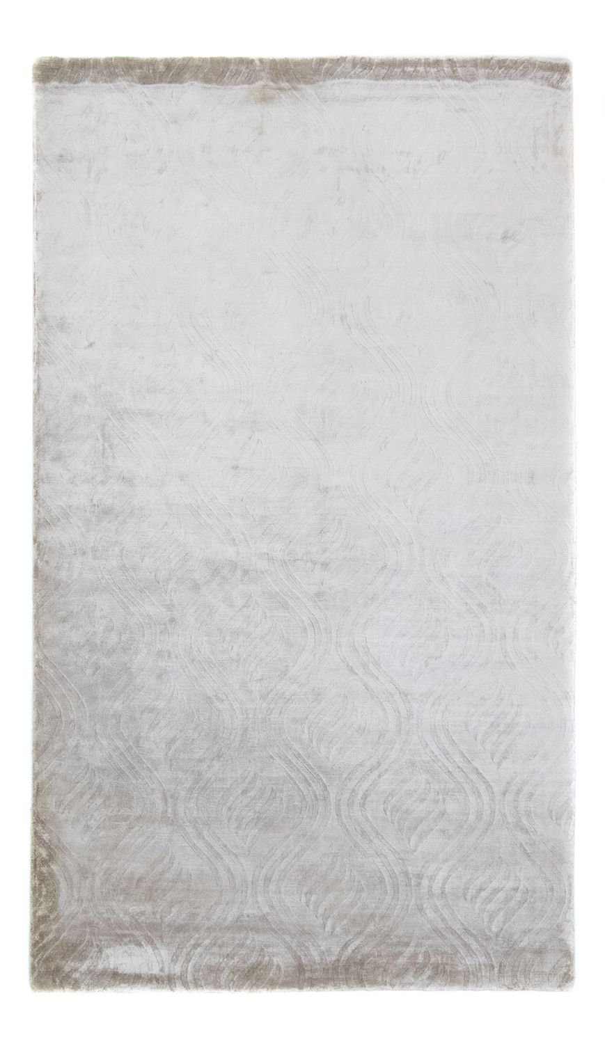 Alfombra de lana - 256 x 153 cm - plata