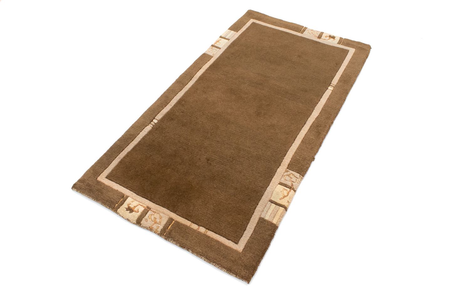 Alfombra de Nepal - 140 x 70 cm - marrón