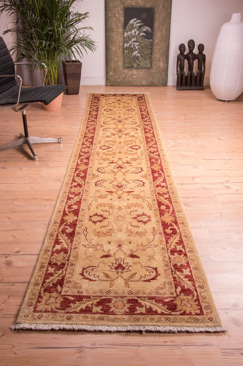 Alfombra de pasillo Alfombra Ziegler - 378 x 76 cm - beige