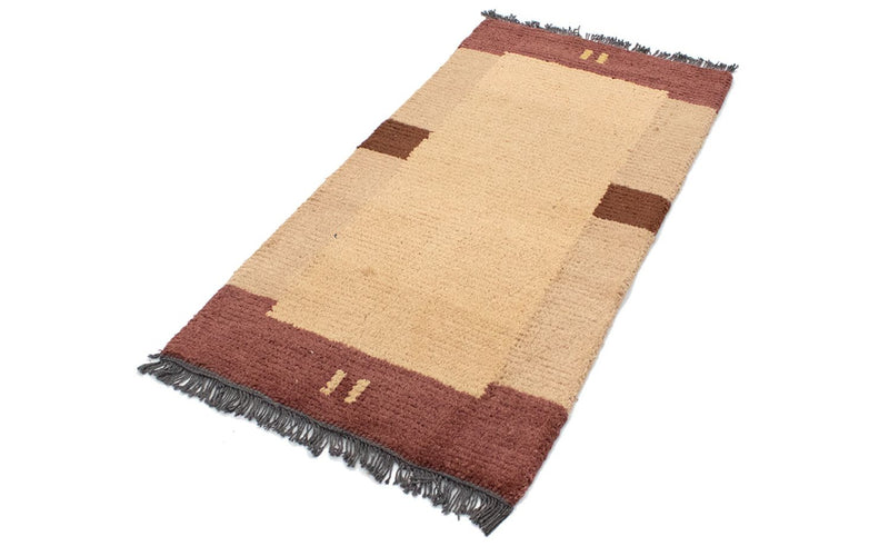 Alfombra de Nepal - 140 x 70 cm - marrón claro