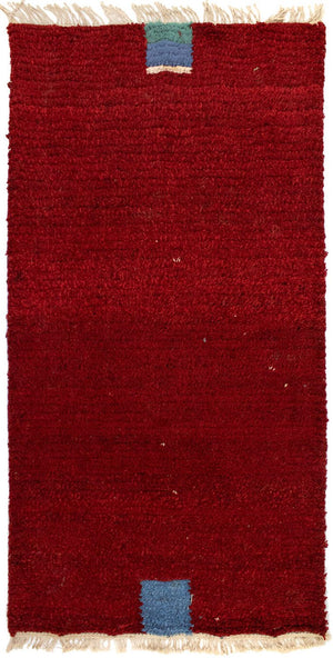 Alfombra de Nepal - 140 x 70 cm - rojo
