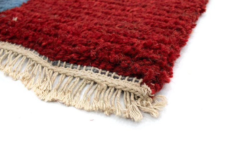 Alfombra de Nepal - 140 x 70 cm - rojo