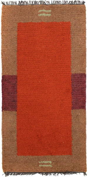 Alfombra de Nepal - 140 x 70 cm - rojo