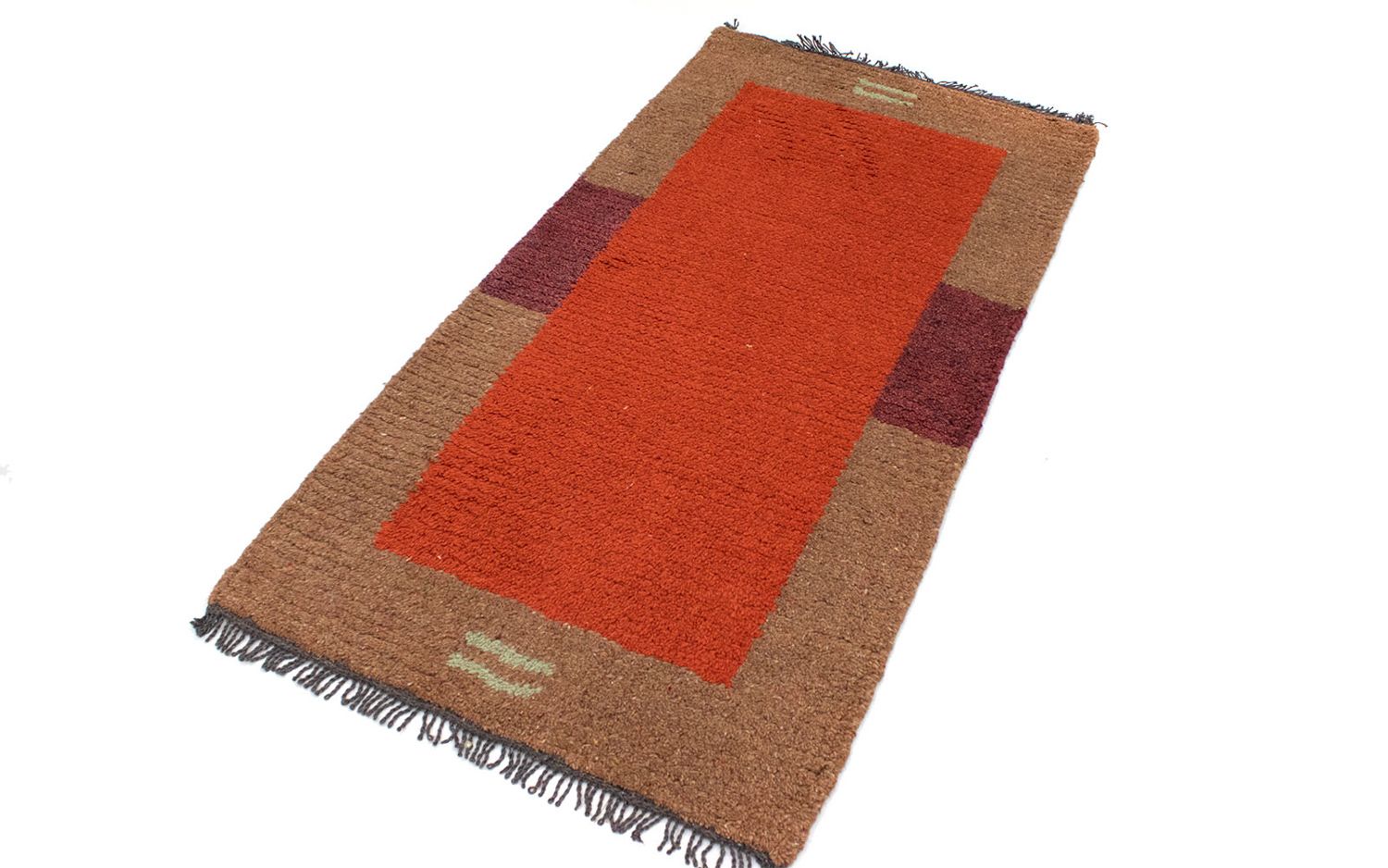 Alfombra de Nepal - 140 x 70 cm - rojo