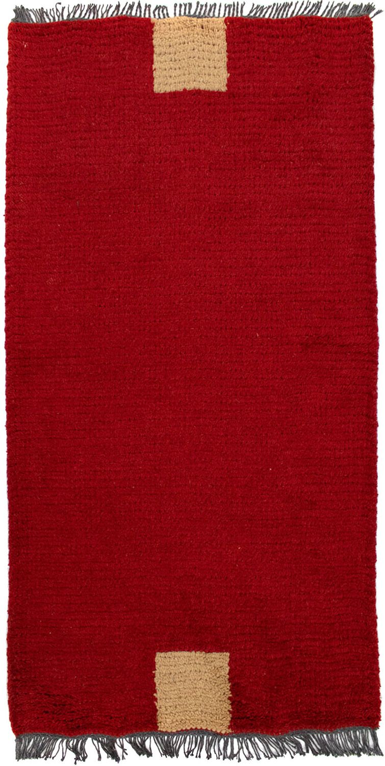 Alfombra de Nepal - 140 x 70 cm - rojo