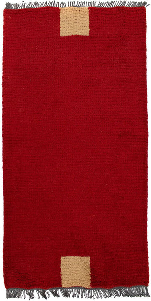 Alfombra de Nepal - 140 x 70 cm - rojo