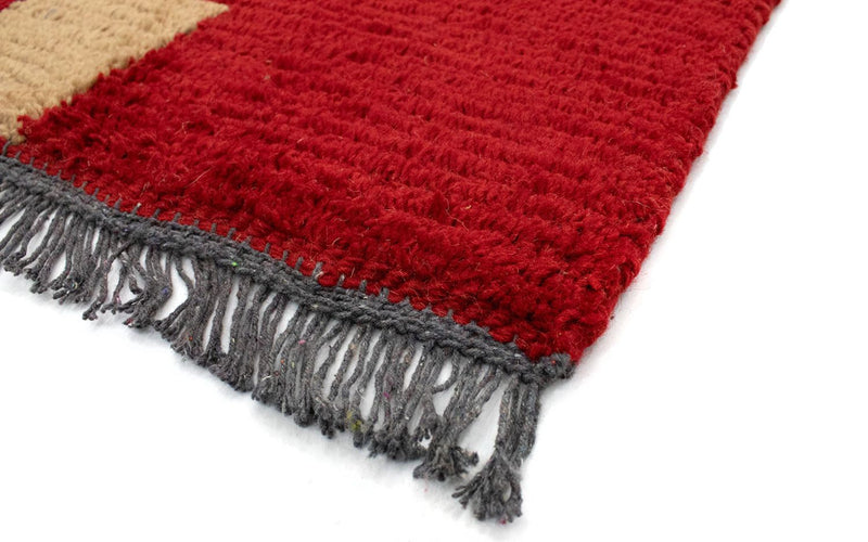 Alfombra de Nepal - 140 x 70 cm - rojo