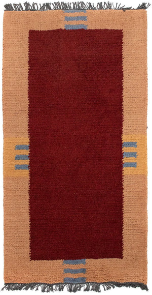 Alfombra de Nepal - 140 x 70 cm - rojo