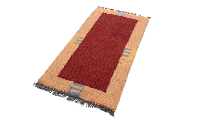 Alfombra de Nepal - 140 x 70 cm - rojo
