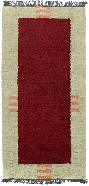 Alfombra de Nepal - 140 x 70 cm - rojo