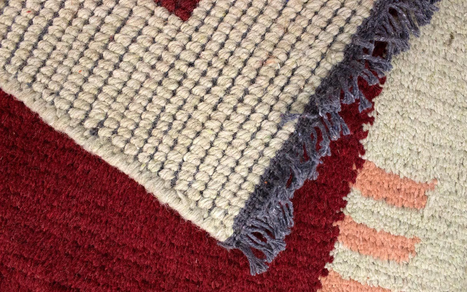 Alfombra de Nepal - 140 x 70 cm - rojo
