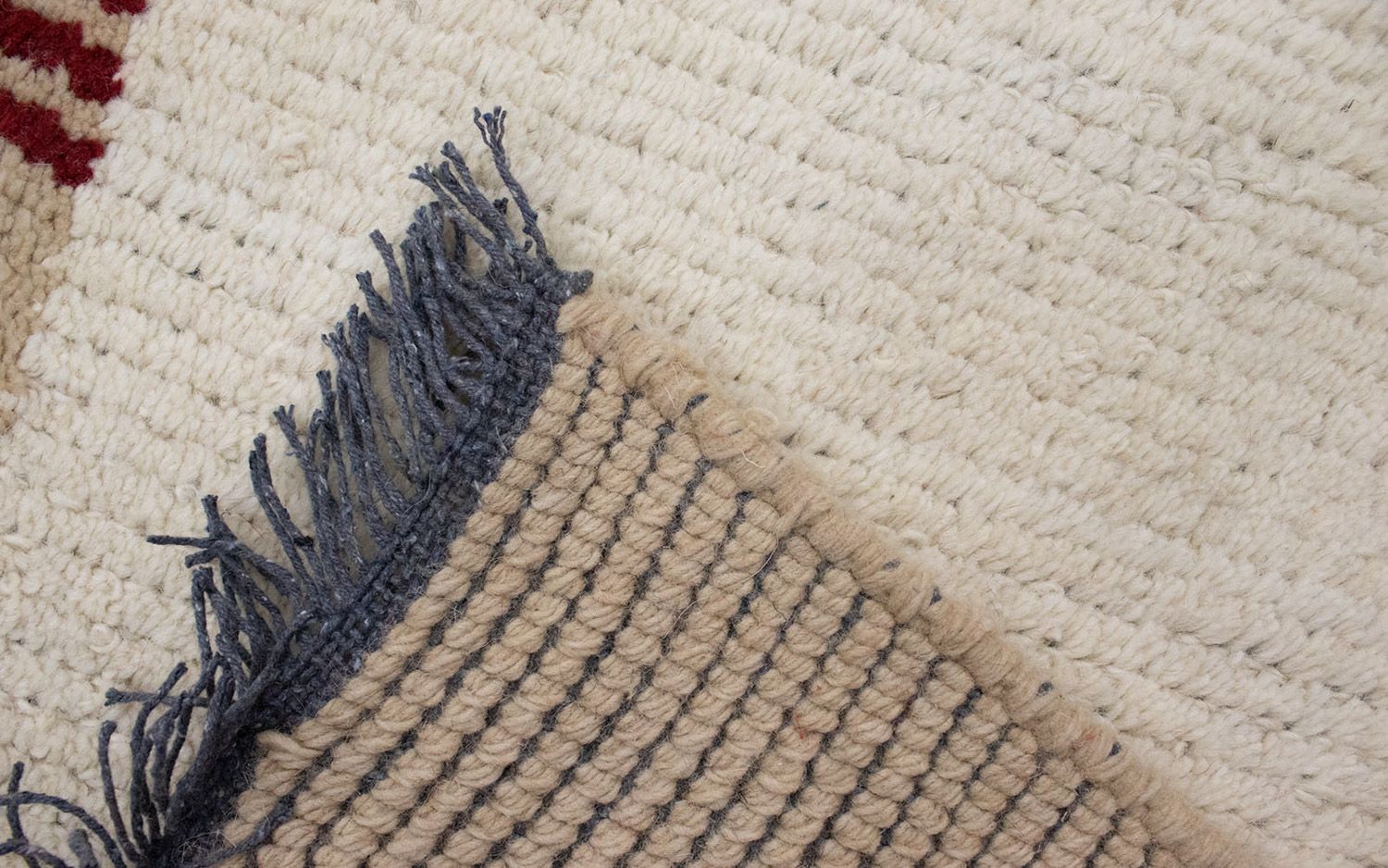 Alfombra de Nepal - 140 x 70 cm - beige