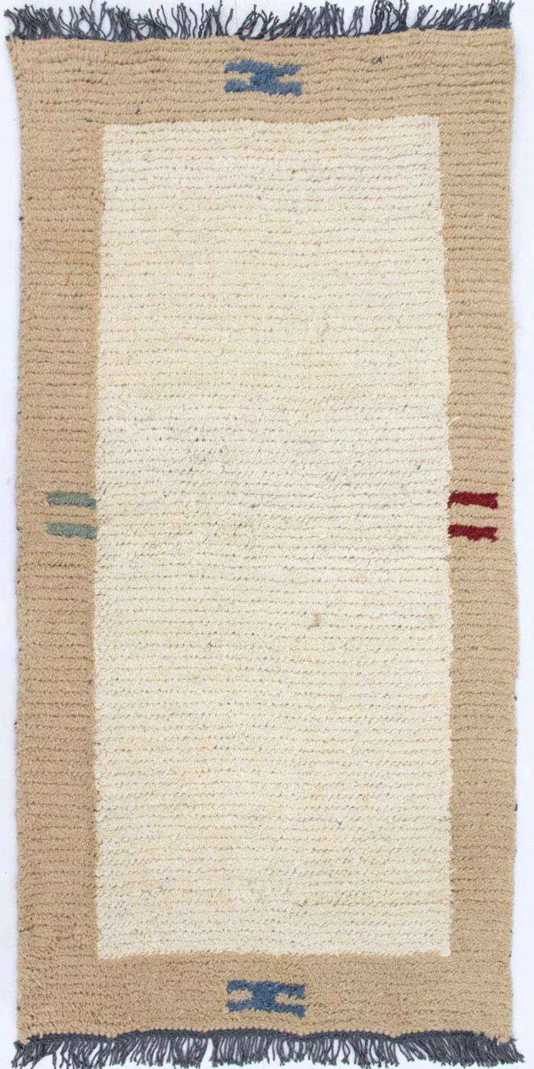 Alfombra de Nepal - 140 x 70 cm - beige