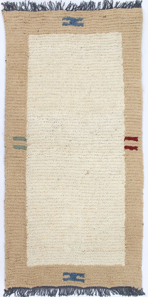 Alfombra de Nepal - 140 x 70 cm - beige