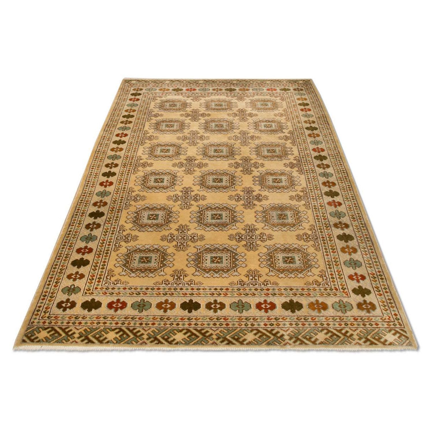 Alfombra Turkaman - 184 x 126 cm - beige