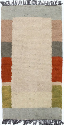 Alfombra de Nepal - 140 x 70 cm - beige