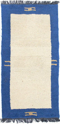 Alfombra de Nepal - 140 x 70 cm - beige