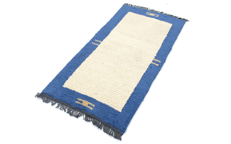 Alfombra de Nepal - 140 x 70 cm - beige