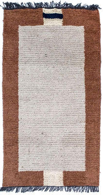 Alfombra de Nepal - 140 x 70 cm - beige