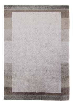 Alfombra de lana - 241 x 166 cm - plata