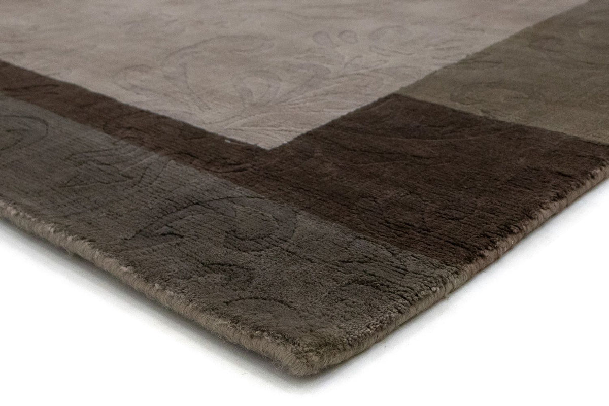Alfombra de lana - 241 x 166 cm - plata