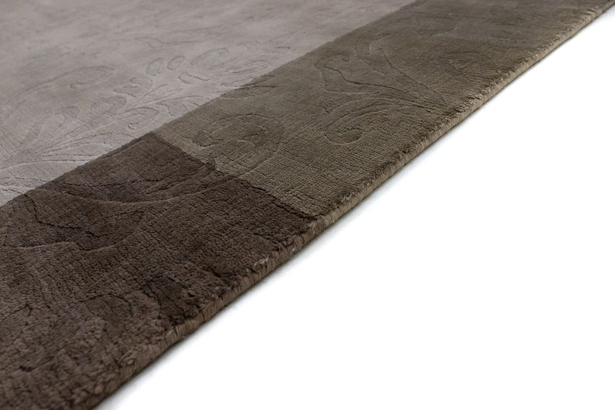 Alfombra de lana - 241 x 166 cm - plata