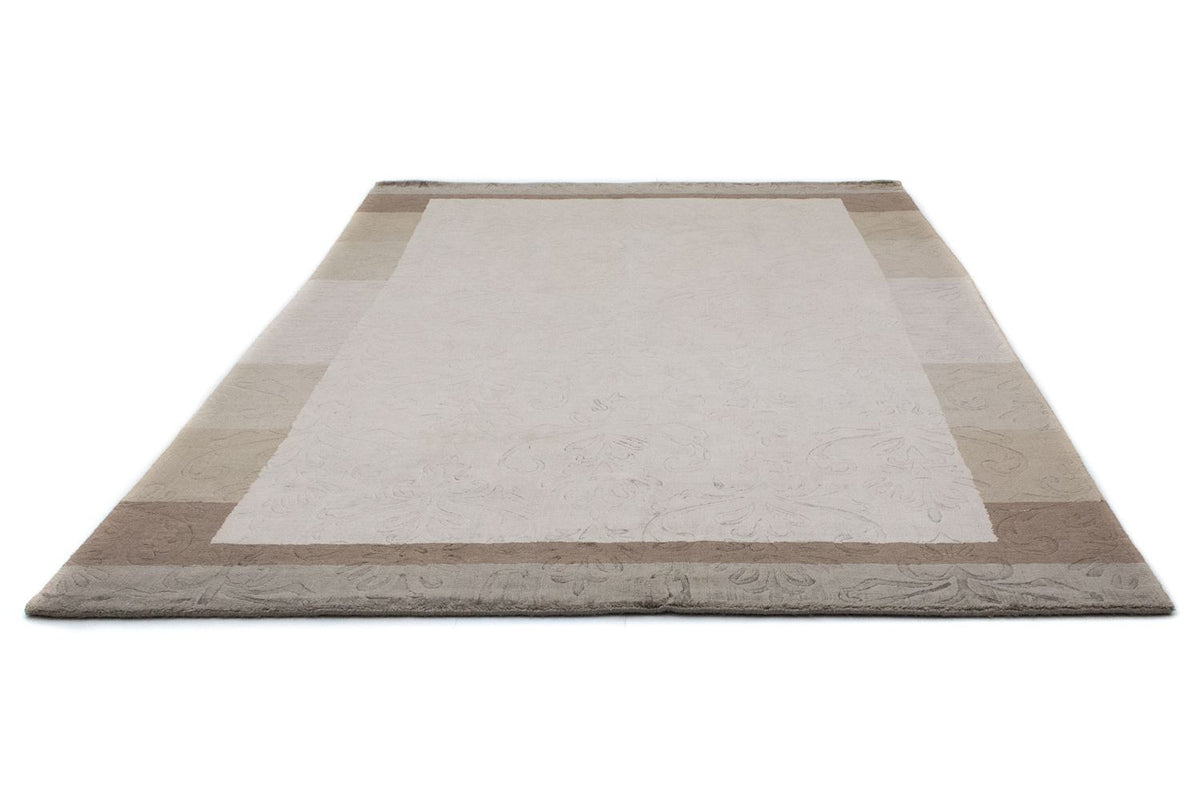 Alfombra de lana - 241 x 166 cm - plata