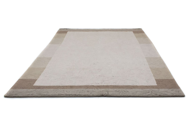 Alfombra de lana - 241 x 166 cm - plata