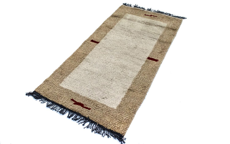 Alfombra de Nepal - 140 x 70 cm - beige