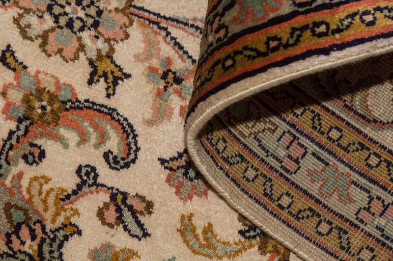 Alfombra de seda - Seda de Cachemira - 184 x 124 cm - beige