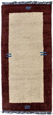 Alfombra de Nepal - 140 x 70 cm - beige